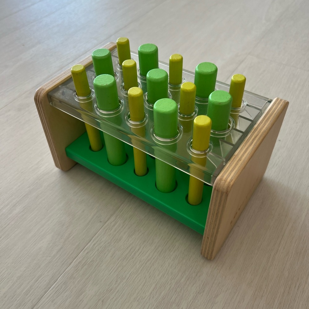 Lovevery Wooden Posting Stand Pegs The Companion Play Kit 22-24 months toddler